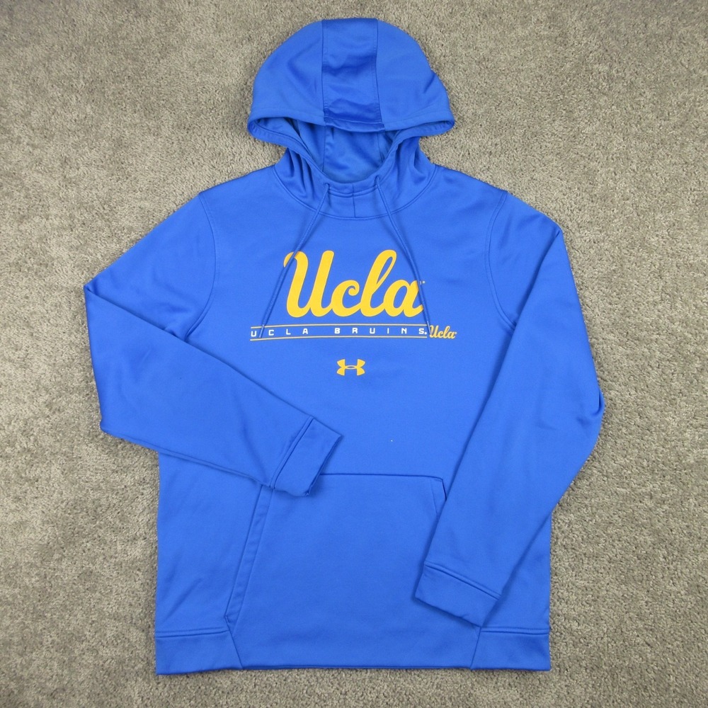 UCLA Bruins Sweater Mens Large Blue Hoodie Sweatshirt Under Armour ColdGear NCAA